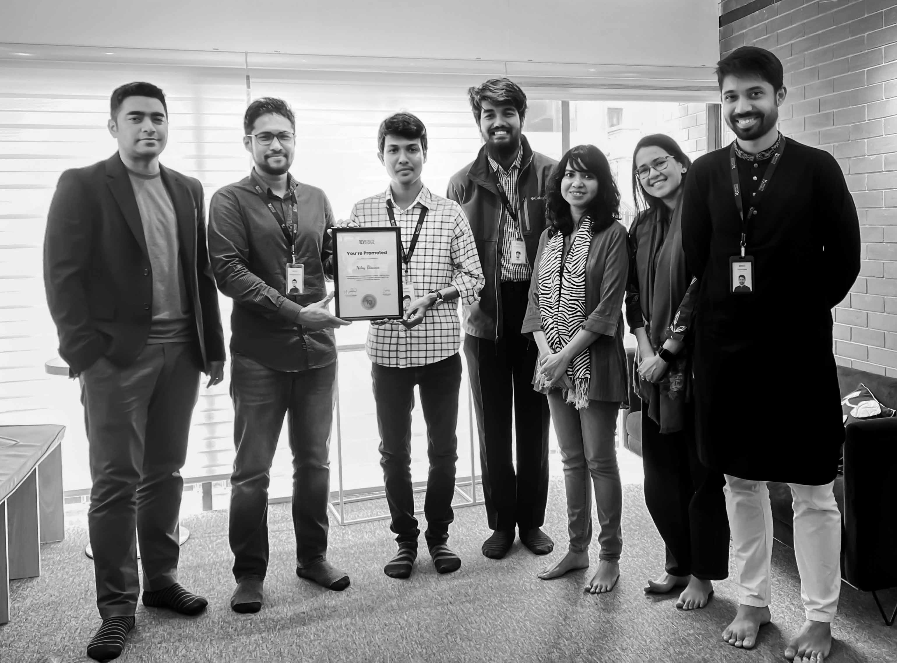 10ms promotion-ceremony of Niloy Biswas - Sr. Business Intelligence Analyst